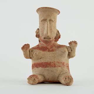 Jalisco Pre-Columbian Terra Cotta Pottery Figure 