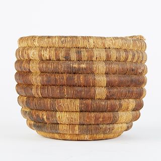 Early Native American Coiled Basket