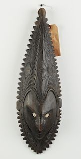 Papua New Guinea Sepik River Spirit Ancestral Mask