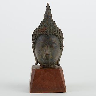 Thai Bronze  Ayutthaya Buddha Head