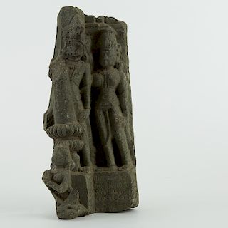 Indian Gray Stone Sculpture ca. 11th c.