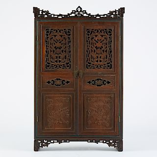 George S. Hunt Chinese Style Miniature Cabinet