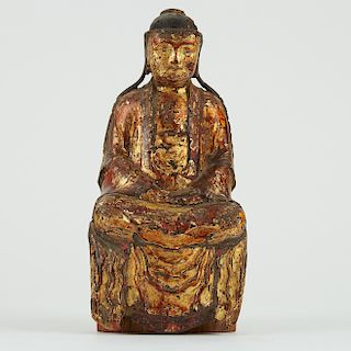 Chinese Ming Dynasty Wooden Buddha