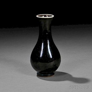 Mirror Black Vase