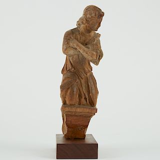 Neoclassical European Wood Angel/Nike 18th-19th c.