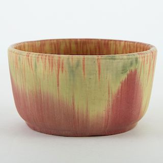 Grp2: Roseville Futura Vase and Weller Drip Glaze Bowl