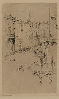 James McNeill Whistler Alderney Street Etching Gazette Beaux Arts 