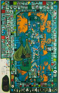 Friedensreich Hundertwasser 1972 Olympics Poster
