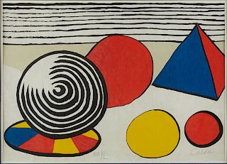 Alexander Calder "Birth of the Unexpected" Lithograph