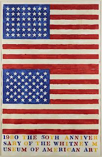 Jasper Johns Whitney Museum of American Art Anniversary Poster 