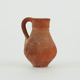 Medieval Terracotta Drinking Jug c. 12th c.