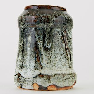 Warren MacKenzie Studio Pottery Vase w/ Inverted Rim