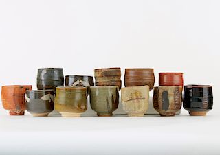 Group 12 Warren MacKenzie Medium Studio Pottery Tea Bowls
