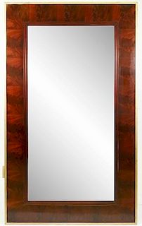 Large Contemporary Mahogany & Parcel Gilt Mirror