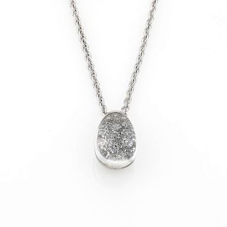 Cartier MIST Diamond 18k  Quartz Bubble Pendant Necklace 