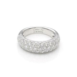 Etincelle de Cartier Diamond 18k Gold Band Ring Size50-US 5.25