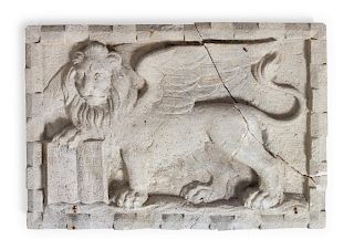 A Continental Carved Stone Relief Plaque