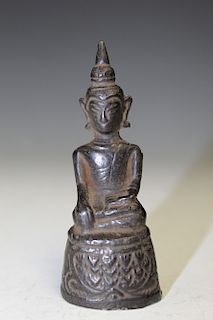 Thai bronze buddha statue.