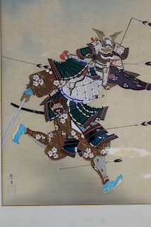 Japanese painting on silk.