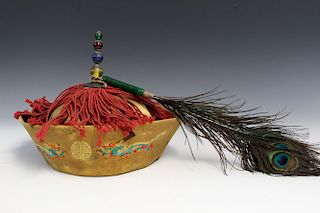 Chinese court officer's hat.