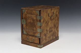 Chinese wood jewelry box.