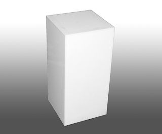 Modern White Resin Pedestal