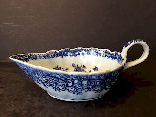 OLD Chinese Blue and White Sauce Boat, 18th century