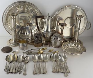 STERLING. Assorted Sterling Hollow Ware & Flatware