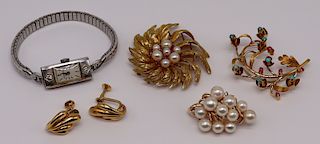JEWELRY. Assorted Gold and Platinum Jewelry.