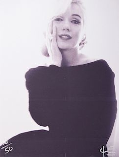 Bert Stern Marilyn Monroe "Black Dress" Photo, Signed Edition