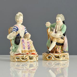 2 Meissen Figurines