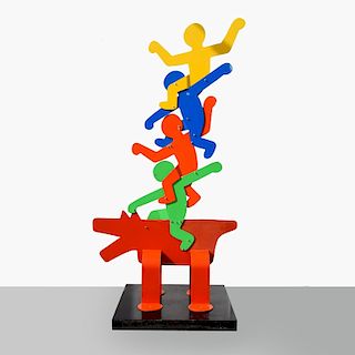 Massive Sculpture, Homage to Keith Haring, 126"h