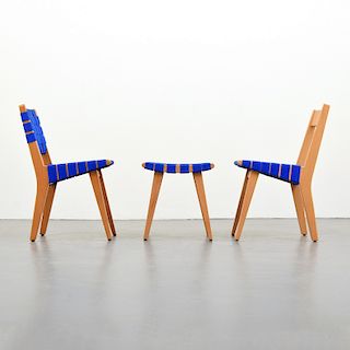2 Jens Risom Child's Chairs & Stool