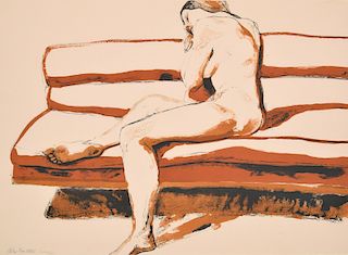 Philip Pearlstein "Nude" Lithograph, Signed Edition