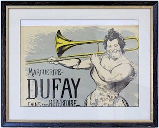 Louis Anquetin "Marguerite Dufay" 19th C. Lith