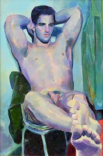 Nebojsa Zdravkovic Painting, Male Nude