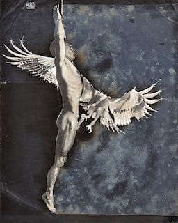 Michaele Vollbracht Male Nude Mixed Media Collage