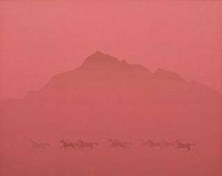 Large Paul Brach Painting, Landscape