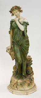 A POLYCHROME PLASTER SCULPTURE, EARLY 20TH CENTURY