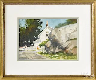 Lee Everett (Pennsylvania 20th/21st c.), watercolor landscape, signed lower right, 9'' x 13''.