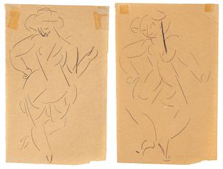 A GROUP OF TWO DRAWINGS BY OTTO GUTFREUND (CZECH 1889-1927)