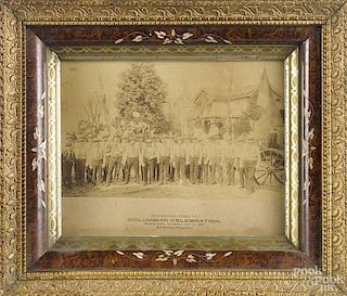 Framed photograph from the Columbian Celebration, Wilkes-Barre, Pennsylvania, 1892, 7 1/2'' x 9 1/2''.