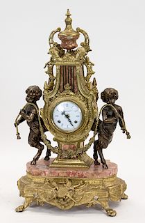 AN ITALIAN AND GERMAN LOUIS XVI STYLE MANTEL CLOCK, EARLY 20TH CENTURY