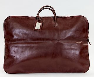 A HERMES BOLIDE-STYLE LEATHER TRAVEL BAG, CIRCA 1930S