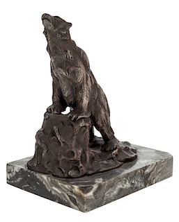 A BOOKEND BY ERNEST LOUIS ADNIN (FRENCH 1881-1957)