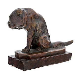 A BOOKEND BY GEORGES GARDET (FRENCH 1863-1939)