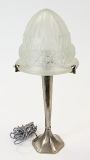 AN ART DECO BEDSIDE LAMP, CIRCA 1930S