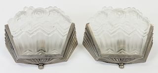 A PAIR OF JEAN NOVERDY WALL SCONCES, CIRCA 1930S