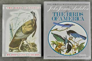 Two copies of John Audubon's Birds of America, published in 1965 and 1966.