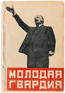 [RODCHENKO, KLUTSIS, SENKIN] FROM AN IMPORTANT COLLECTION OF BOOKS AND NEWSPAPERS WITH DESIGNS FROM KLUCIS (A PAIR OF ISSUES OF YOUNG GUARD MAGAZINE, 